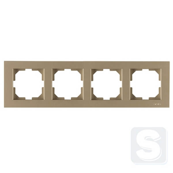 Рамка на 4 посади горизверт. монтаж Arvia Electric KAREN Титан (20 05 2000 024)